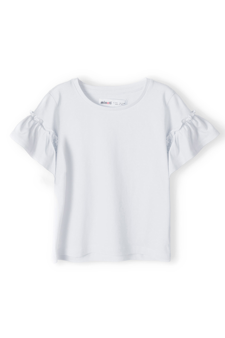 Grossiste Minoti - T-SHIRT MANCHES VOLANTEES BLANC (14 TEE 2) MINOTI