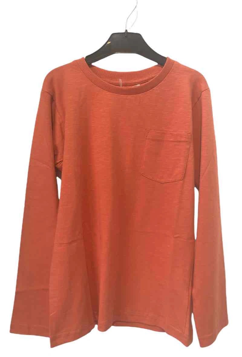 Grossiste Minoti - T-SHIRT BASIQUE ROUILLE À MANCHES LONGUES POUR GARÇON (7BCREWT 5) 8*14Y MINOTI