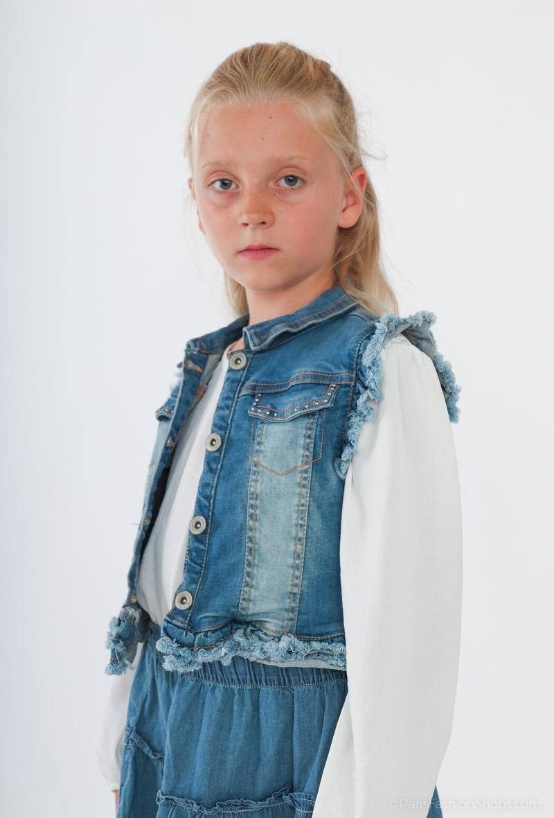 Grossiste Minoti - Veste en jeans sans manche MINOTI (SHERBET 4)