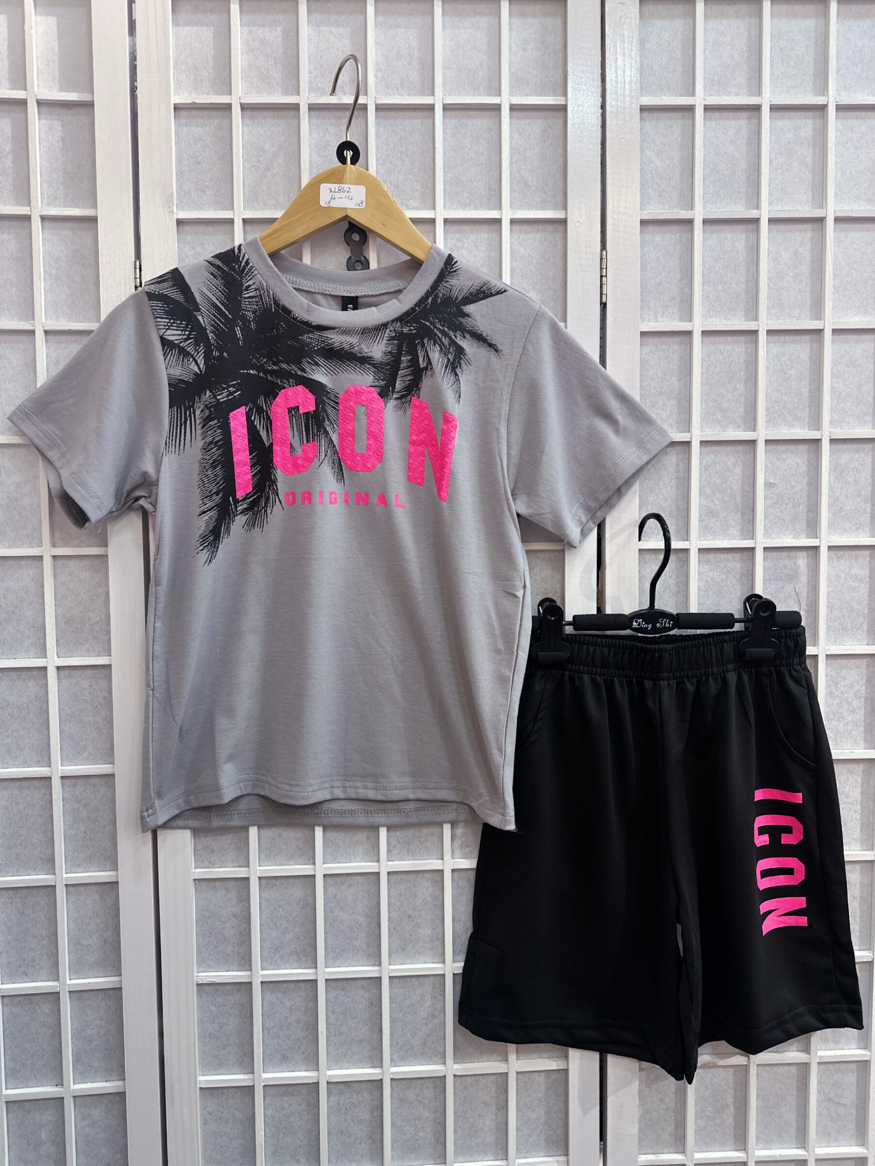 Großhändler Mon Ami - Gedrucktes kurzes T -Shirt -Set