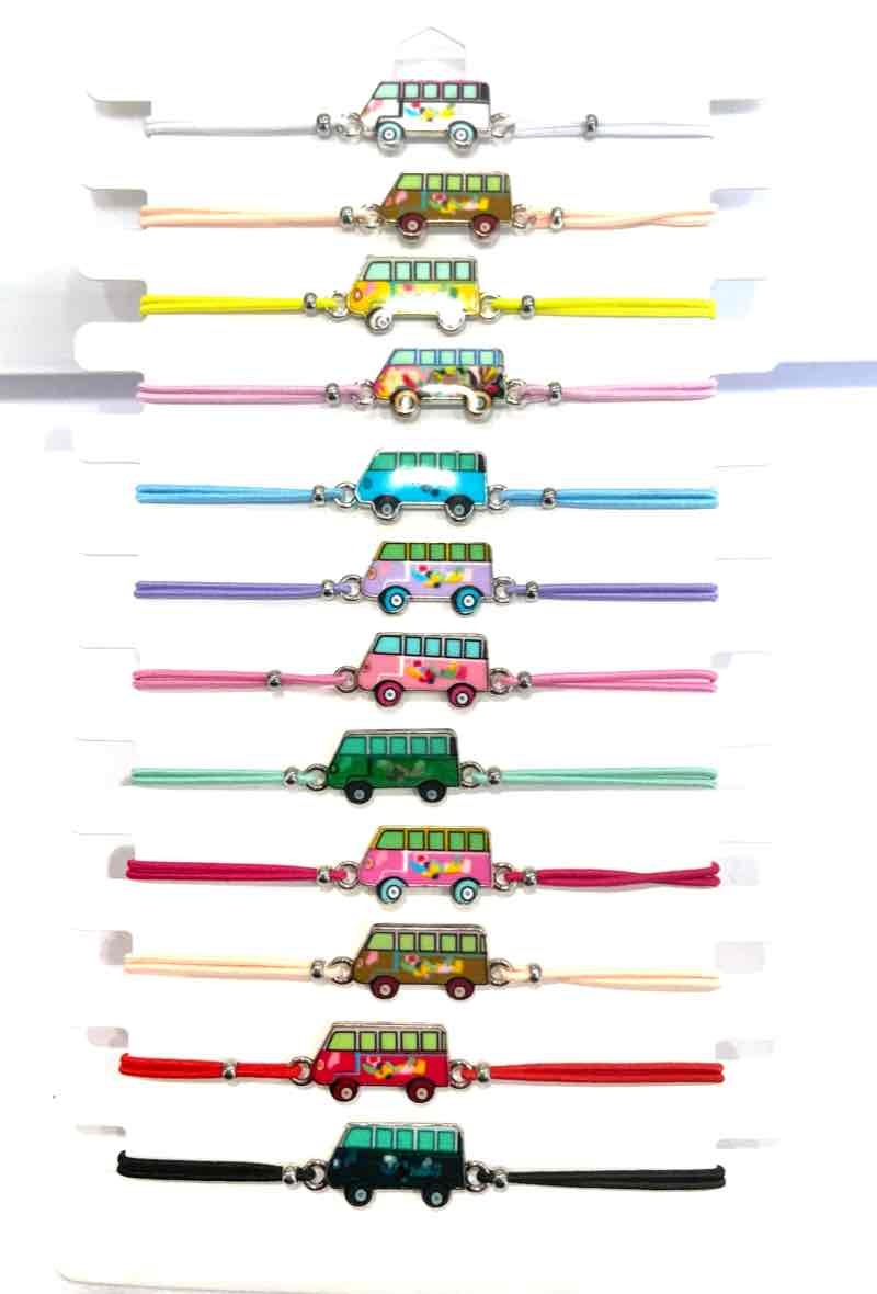 Grossiste MY ACCESSORIES PARIS - Bracelet car 12 Couleurs Assorties