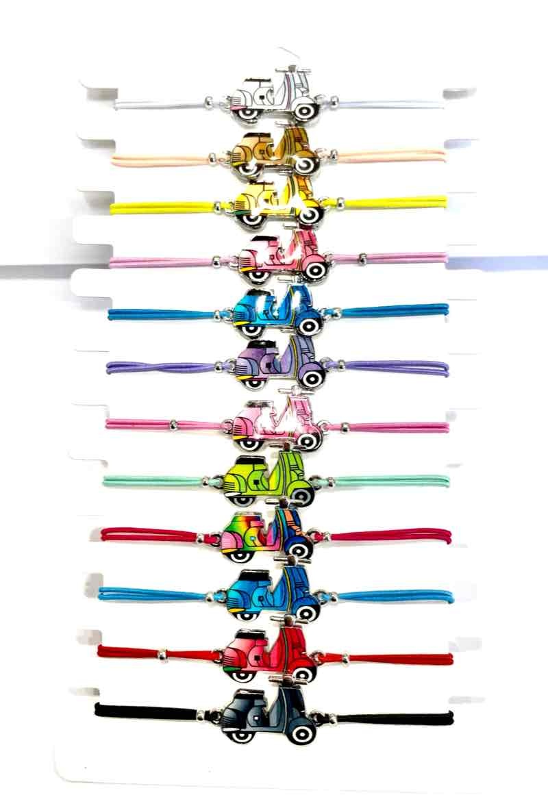 Mayorista MY ACCESSORIES PARIS - Bracelet motorbike 12 Mixed Colors