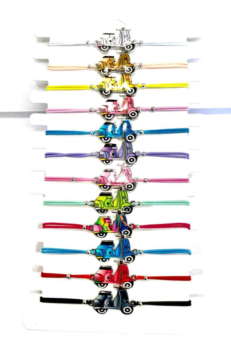 Mayorista MY ACCESSORIES PARIS - Pulsera de moto 12 Colores Surtidos