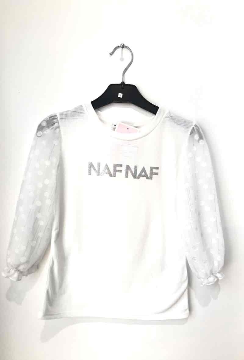 Grossista NAF NAF - Maglietta a maniche lunghe a pois NAF NAF Produzione francese