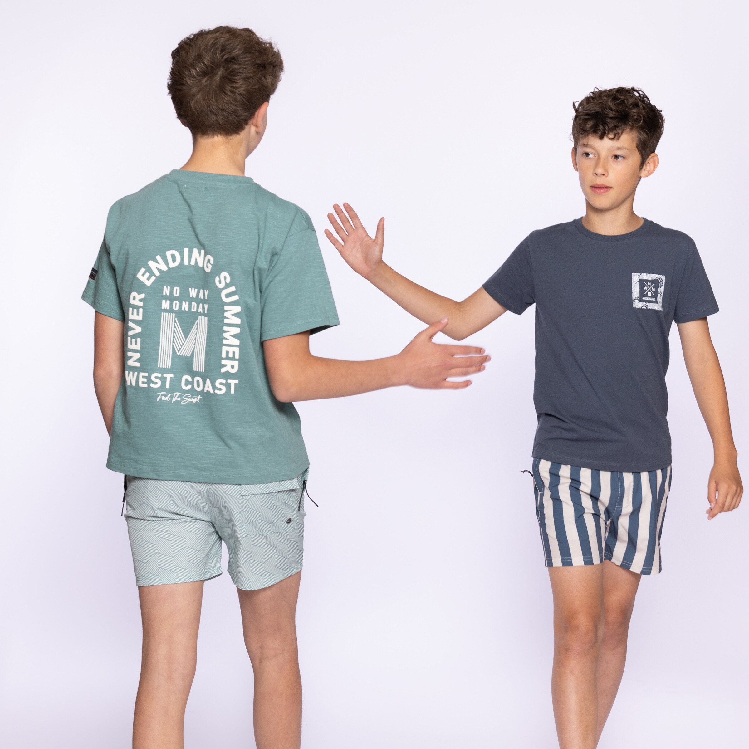Wholesaler BLUE WHITE - Boy t-shirt