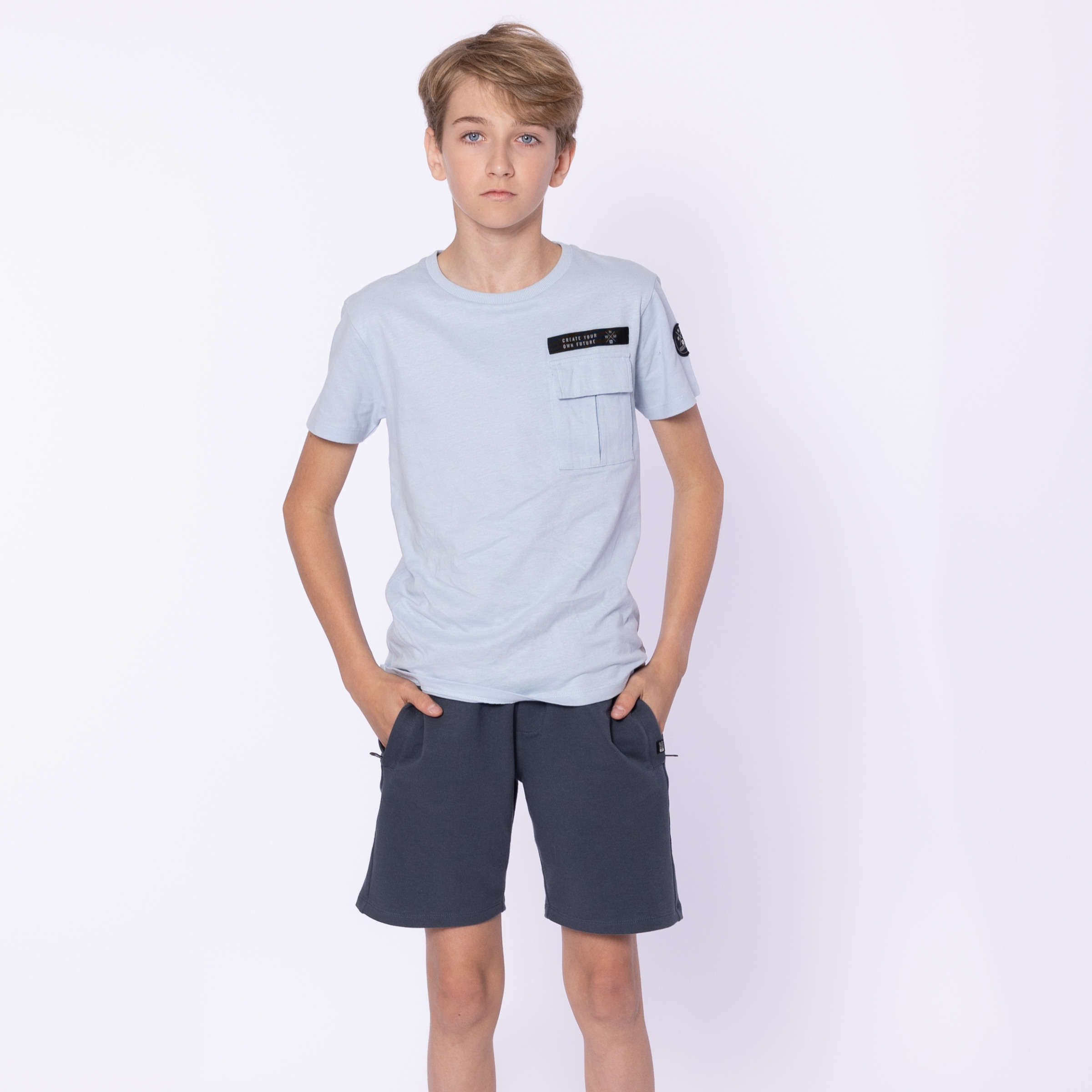 Grossiste BLUE WHITE - T-SHIRT GARÇON