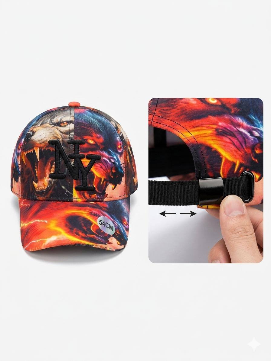 Grossiste NY - Casquette NY enfant loup feu