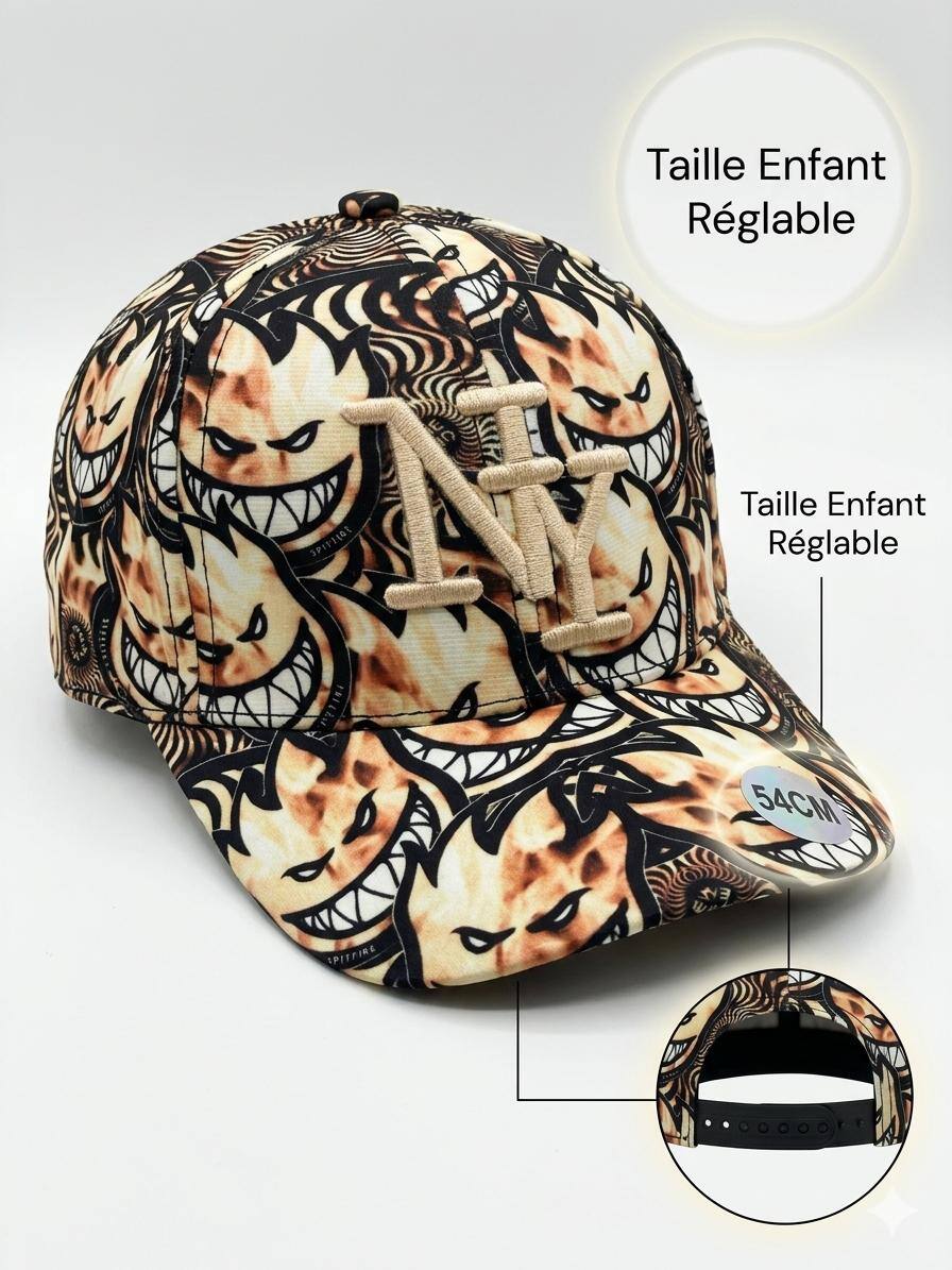 Großhändler NY - Kinder Beige Monster-Stil Ny Kappe