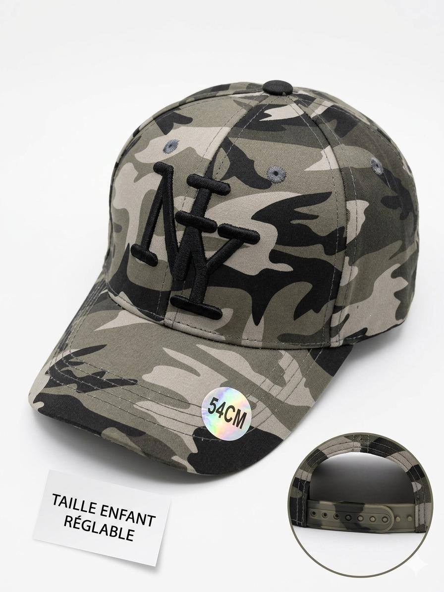 Wholesaler NY - kids' NY military grey cap