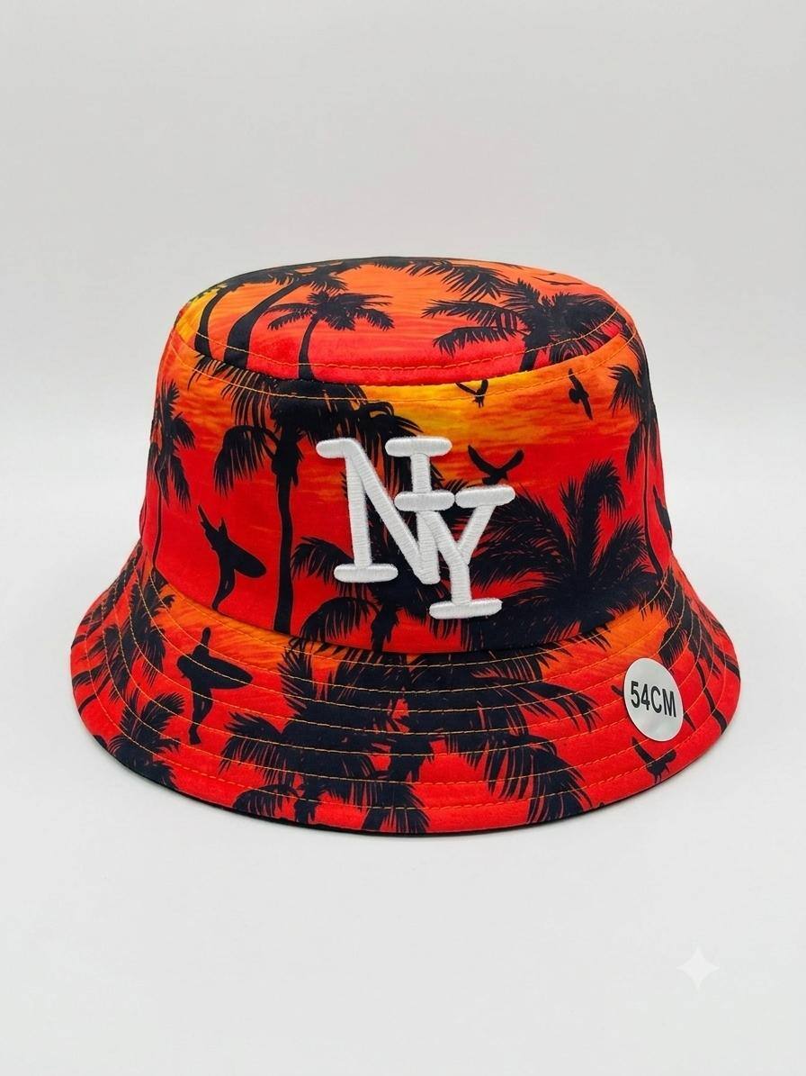 Grossiste NY - Bob NY enfant palmier orange logo blanc
