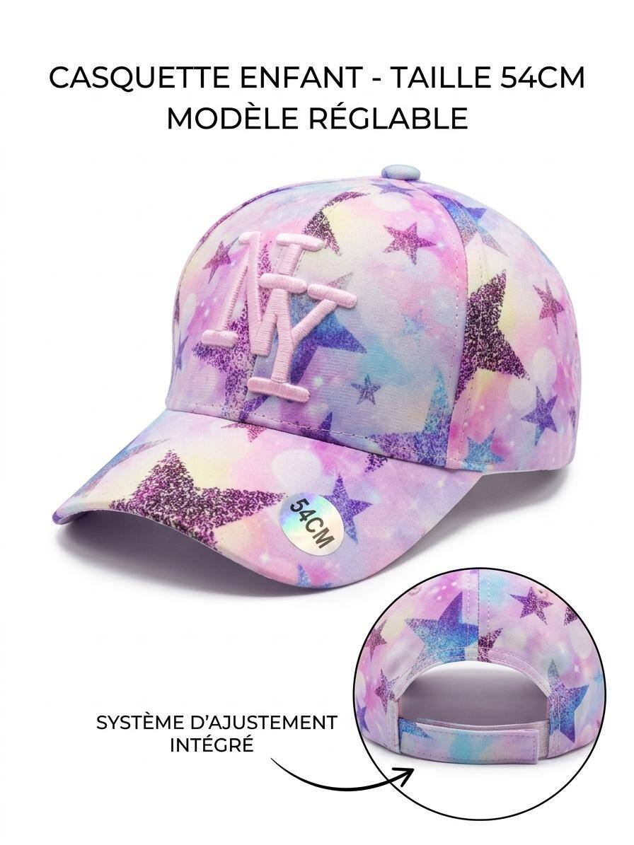 Grossiste NY - Casquette NY enfant étoile rose