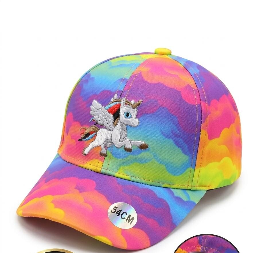 Grossiste NY - Casquette licorne nuage multicolore