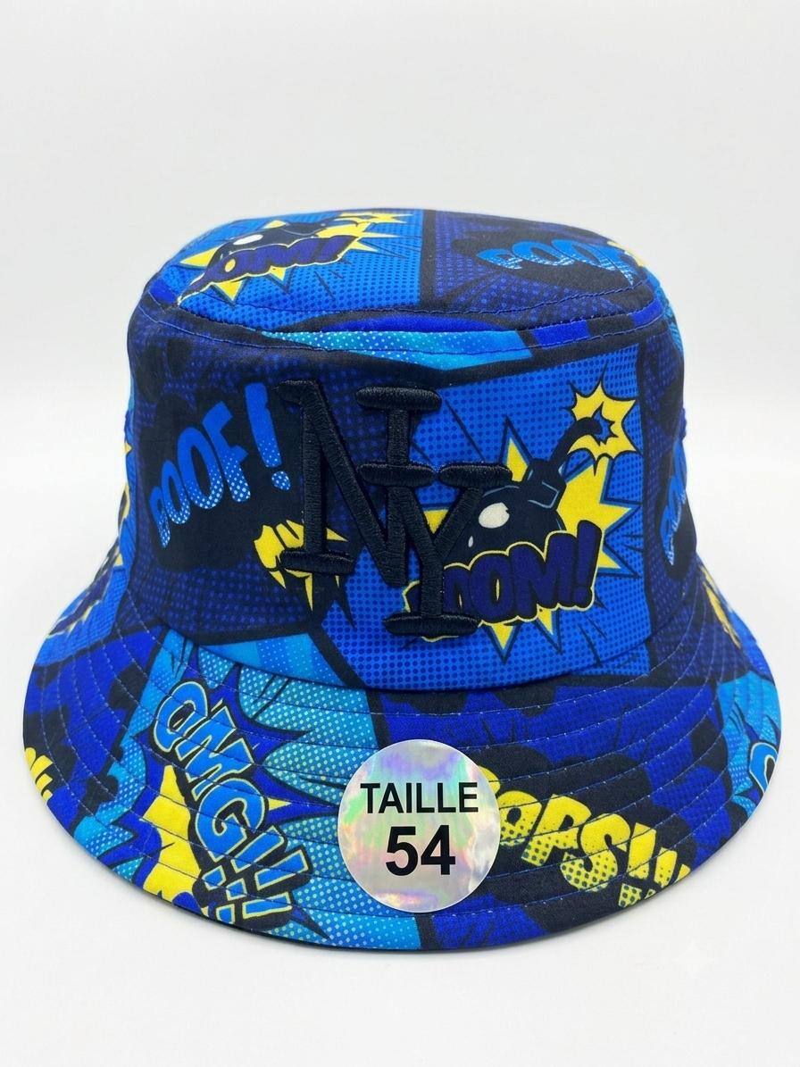 Grossiste NY - Bob NY enfant bleu pow logo noir
