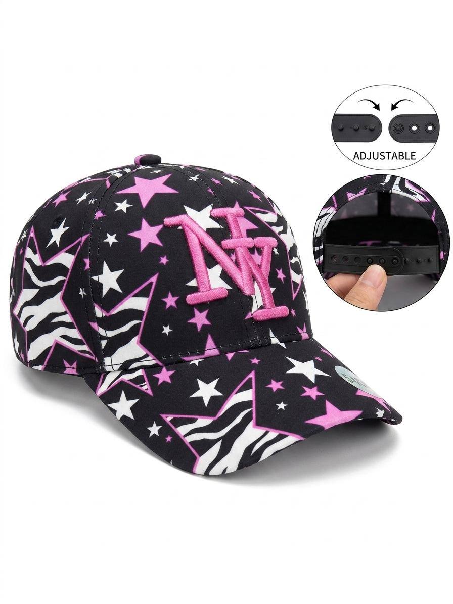 Grossiste NY - Casquette NY enfant noir blanc violet