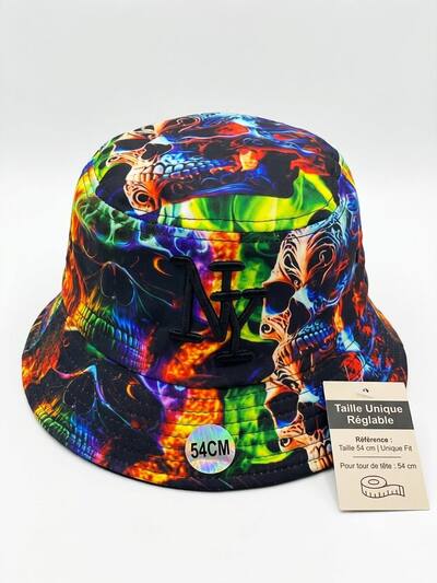 Wholesaler NY - kids' NY skull multicolor bucket hat Wholesaler NY - kids' NY skull multicolor bucket hat
