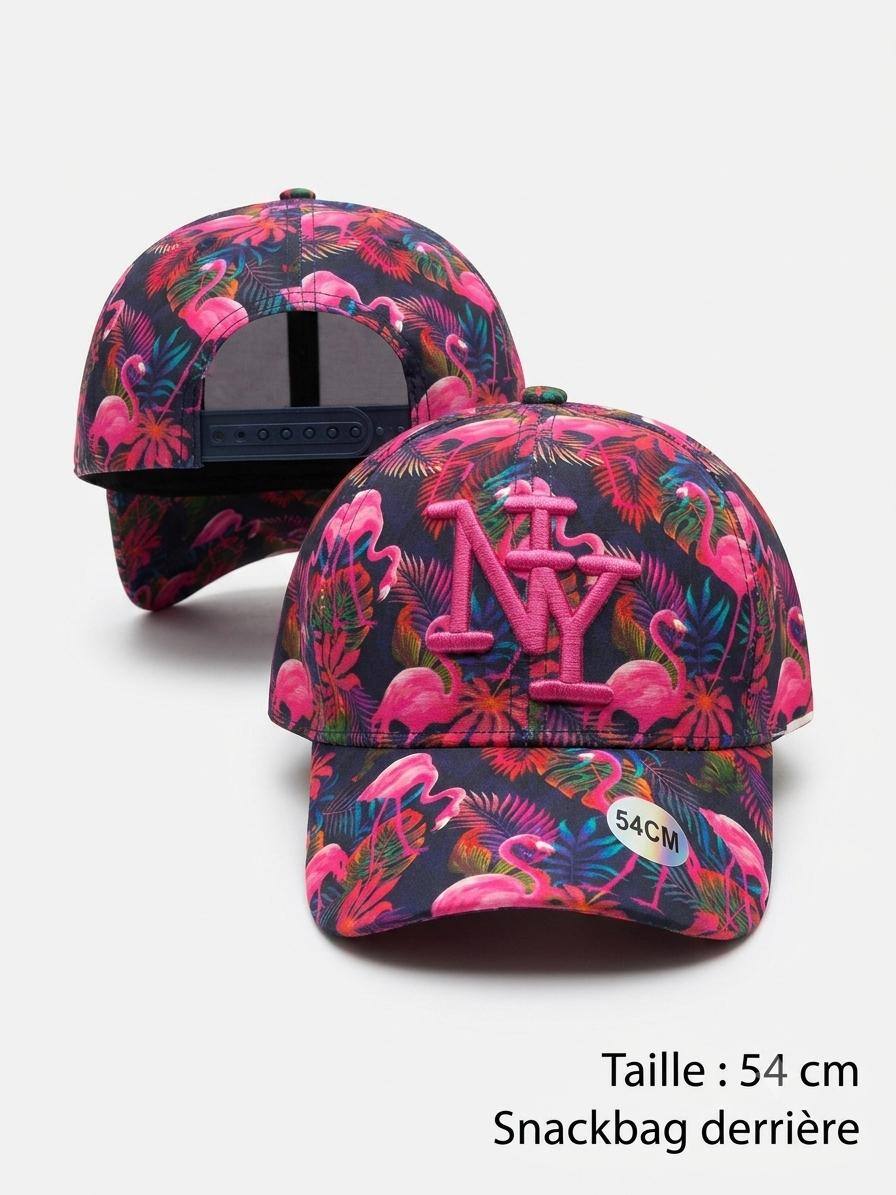 Wholesaler NY - kids' NY cap flamingo pink with pink logo