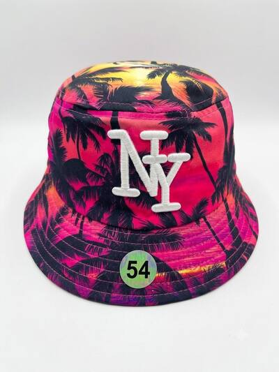 Wholesaler NY - pink palm tree NY kids bucket hat Wholesaler NY - pink palm tree NY kids bucket hat