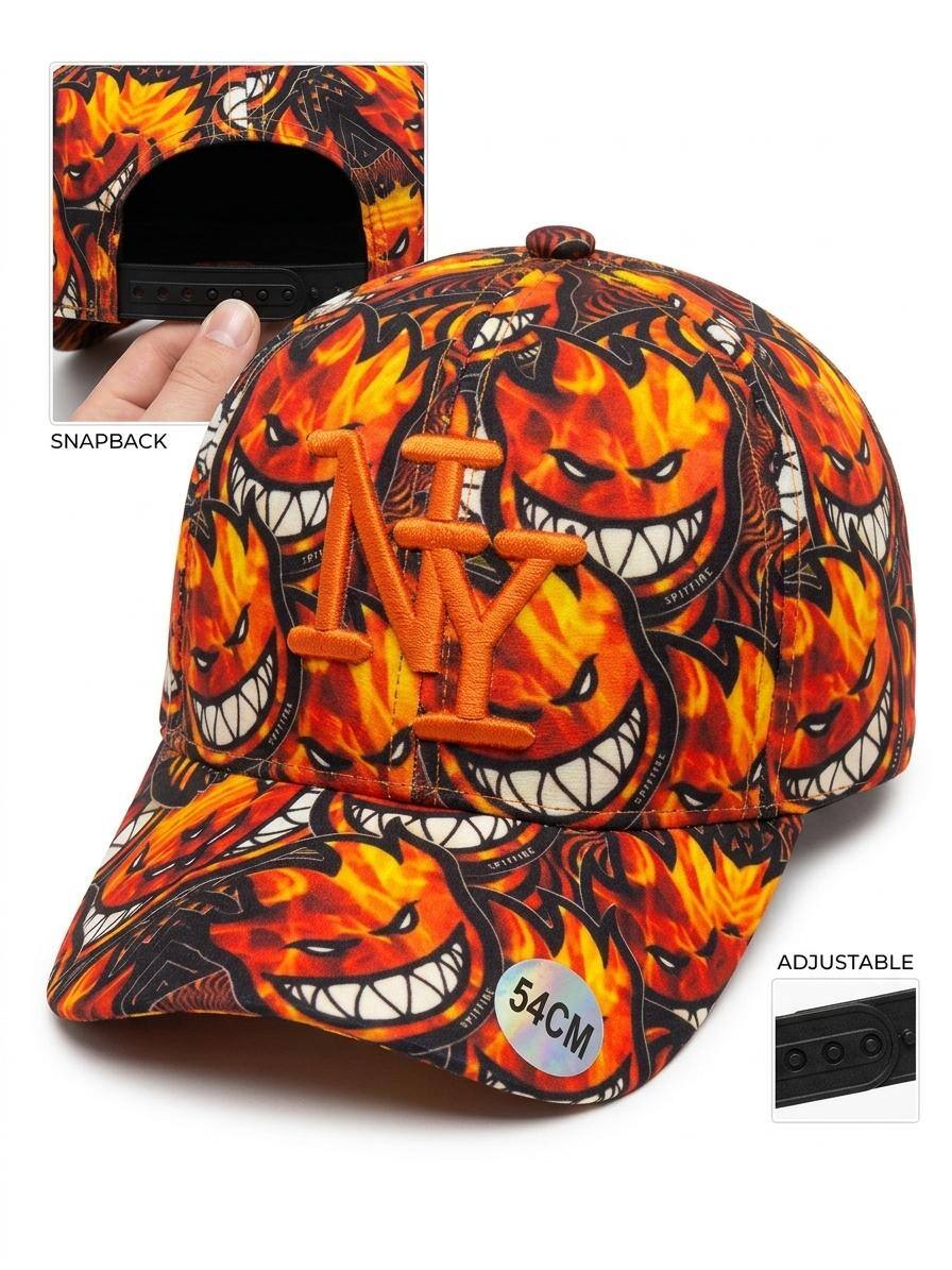 Wholesaler NY - Kids' NY cap fiery orange monster