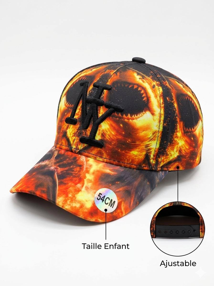 Grossiste NY - Casquette NY enfant requin méchant