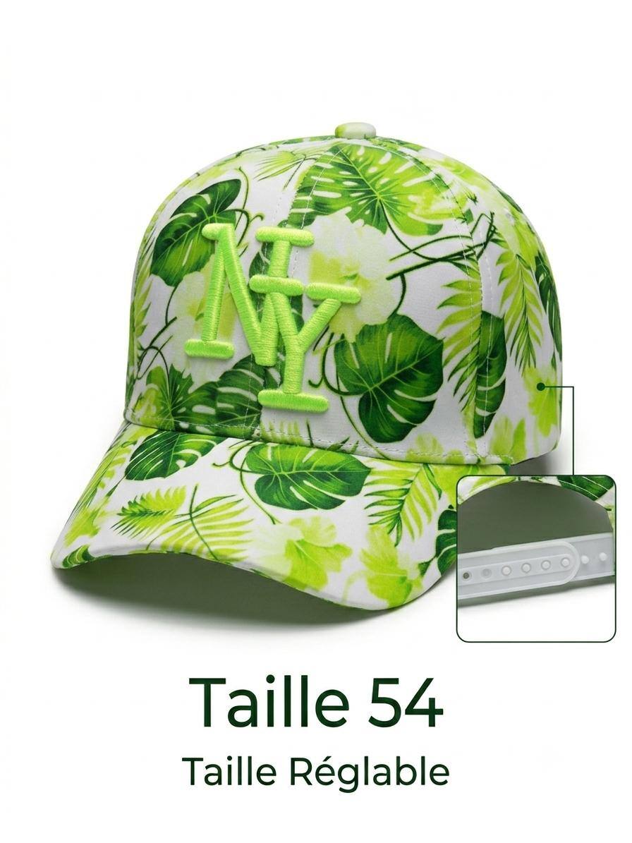 Grossiste NY - Casquette NY enfant feuillage vert fluo