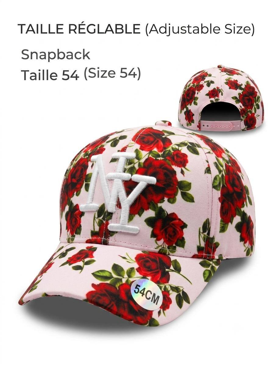 Grossiste NY - Casquette NY enfant rose des bois logo blanc