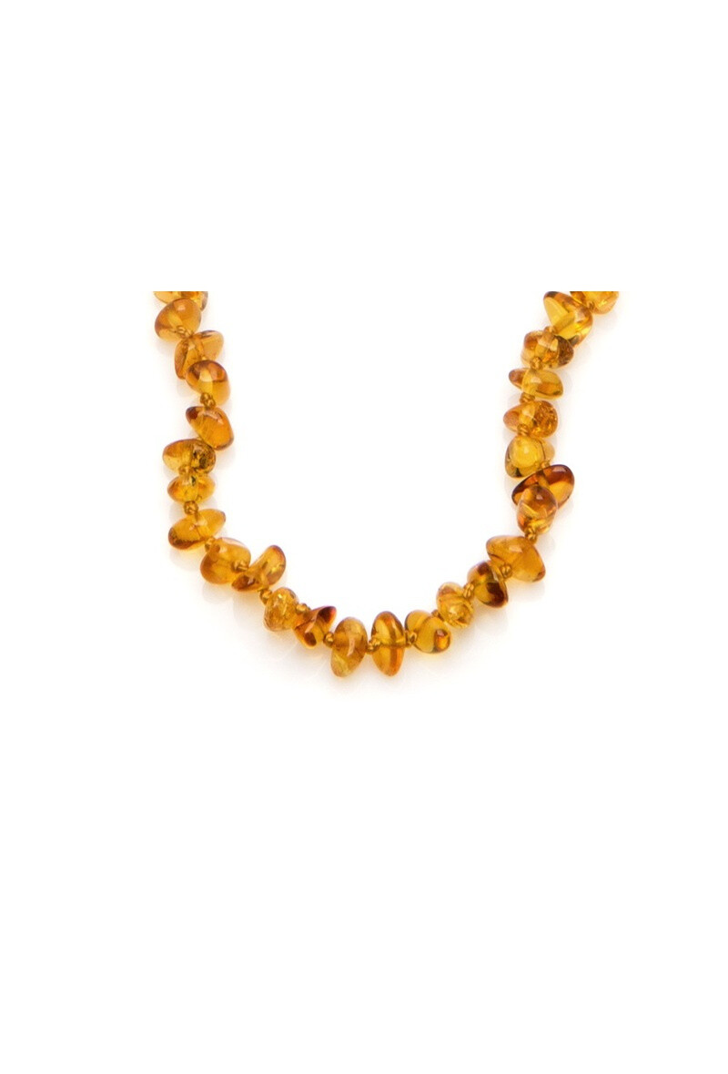Wholesaler OPALOOK FRANCE - Baby necklace amber honey chips, 32 - 33 cm - nb33h
