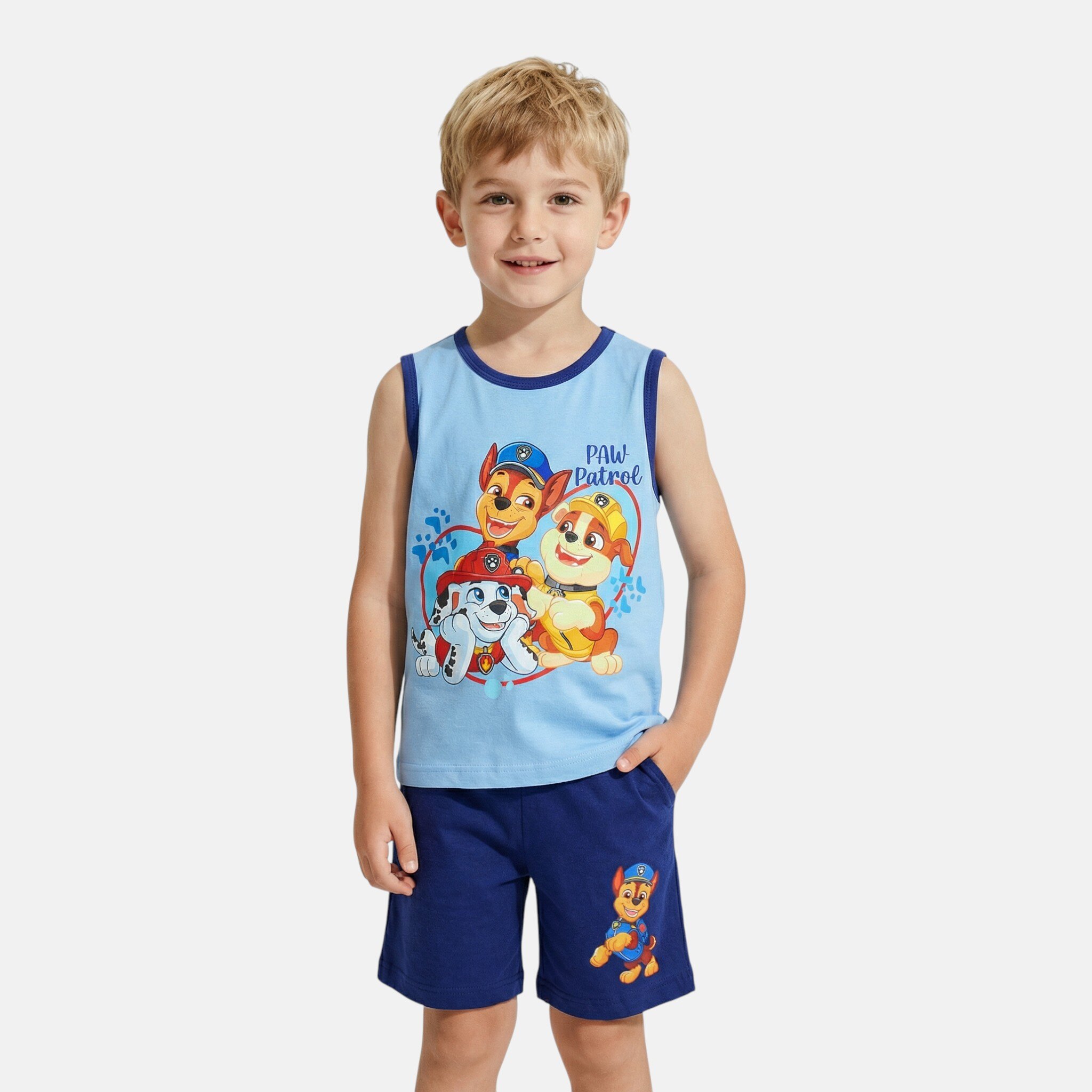 Großhändler Paw Patrol - Paw Patrol Jungen Tanktop und Shorts Set