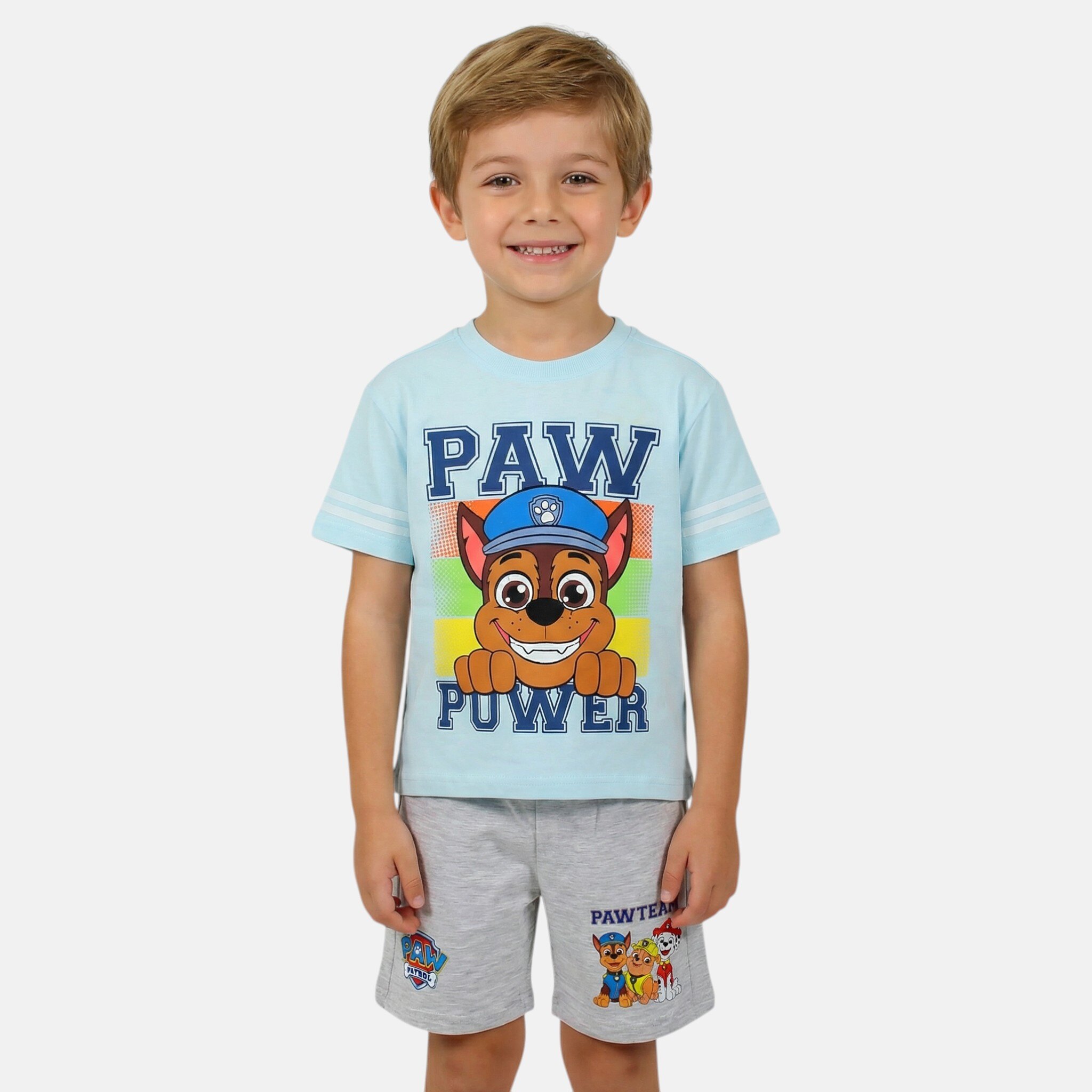 Grossista Paw Patrol - Set T-shirt e pantaloncini Paw Patrol per bambino