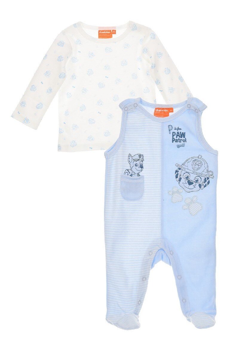 Grossiste Paw Patrol - Ensemble 2pcs T-shirt + salopette sous boîte PAT PATROUILLE