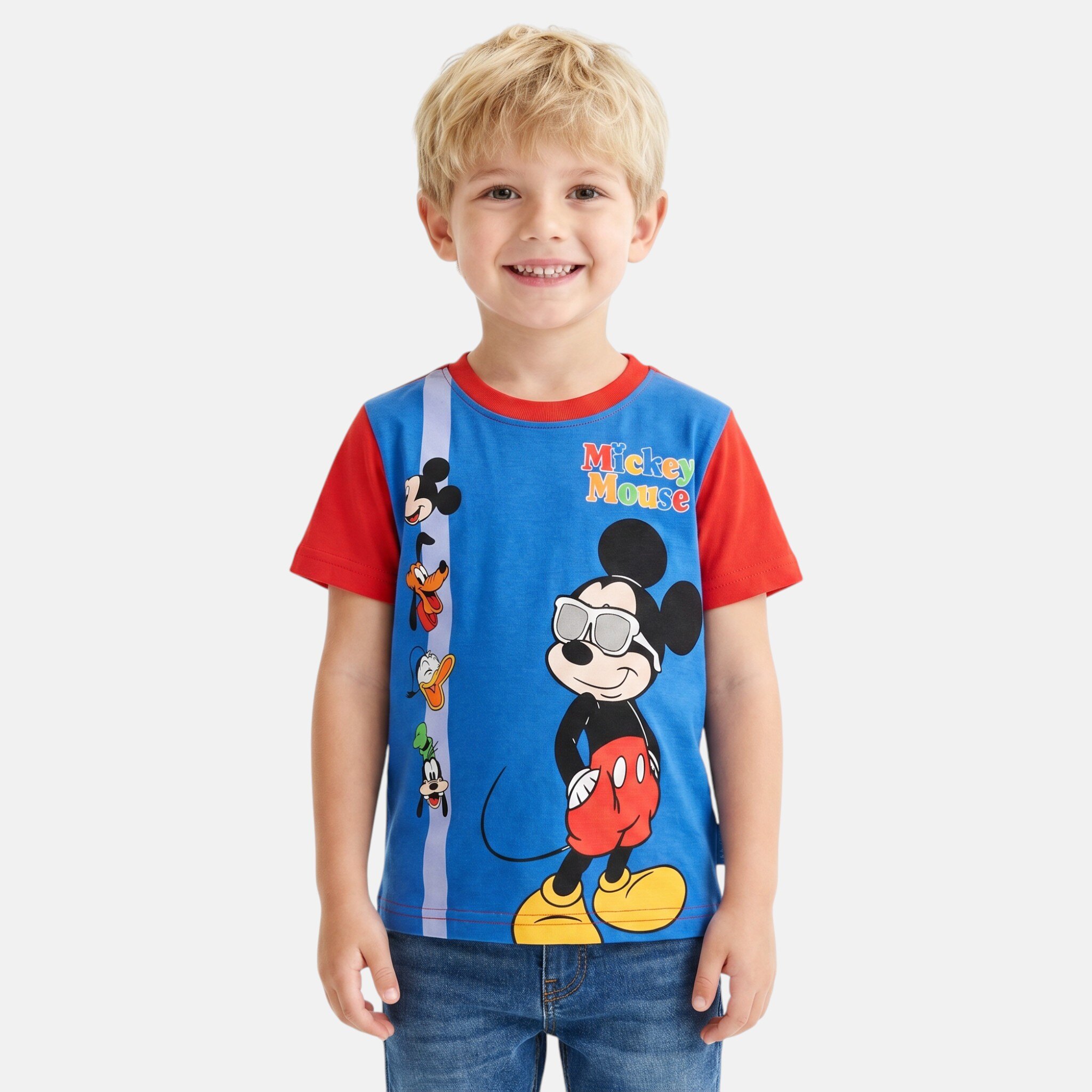Großhändler Mickey - Mickey Kurzarm-T-Shirt für Jungen