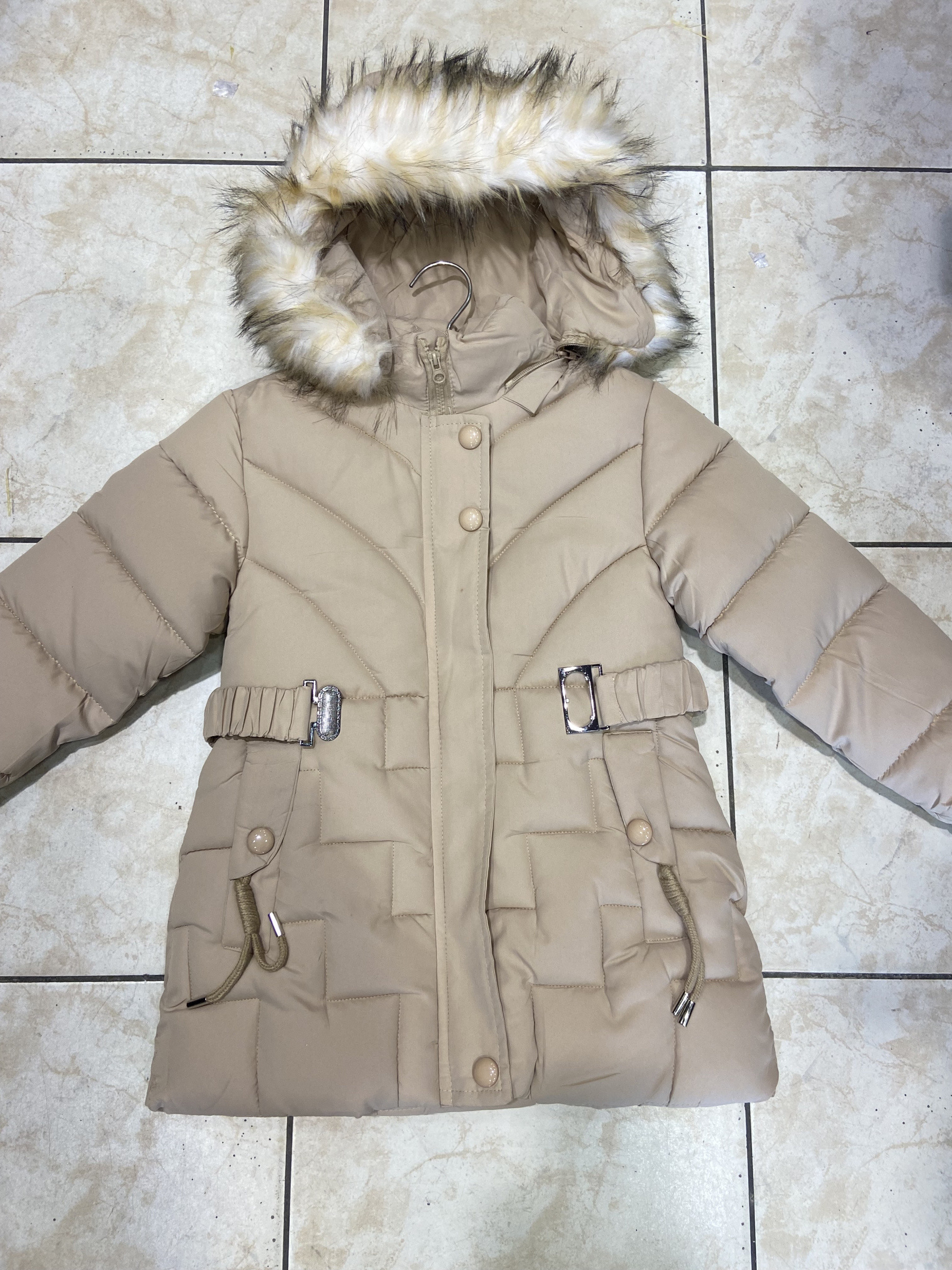 Mayorista PETITE ETOILE - Chaqueta acolchada para niña con capucha de piel