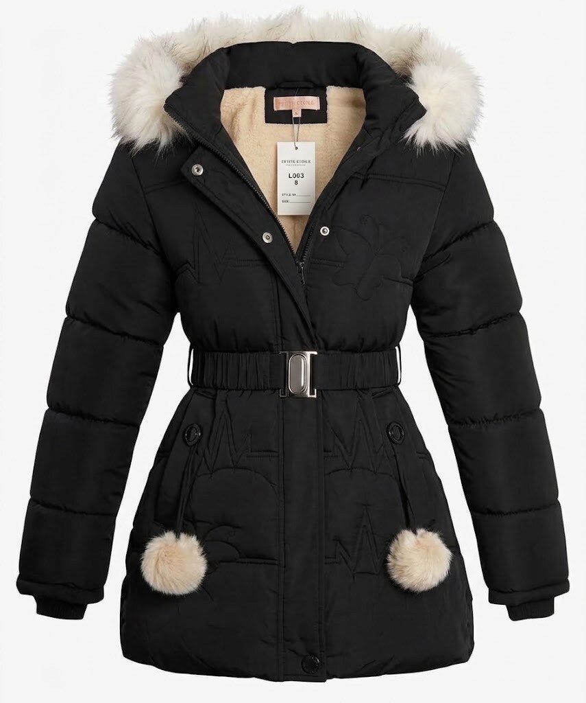 Wholesaler PETITE ETOILE - Girls' furry down jacket (2 to 12 years)