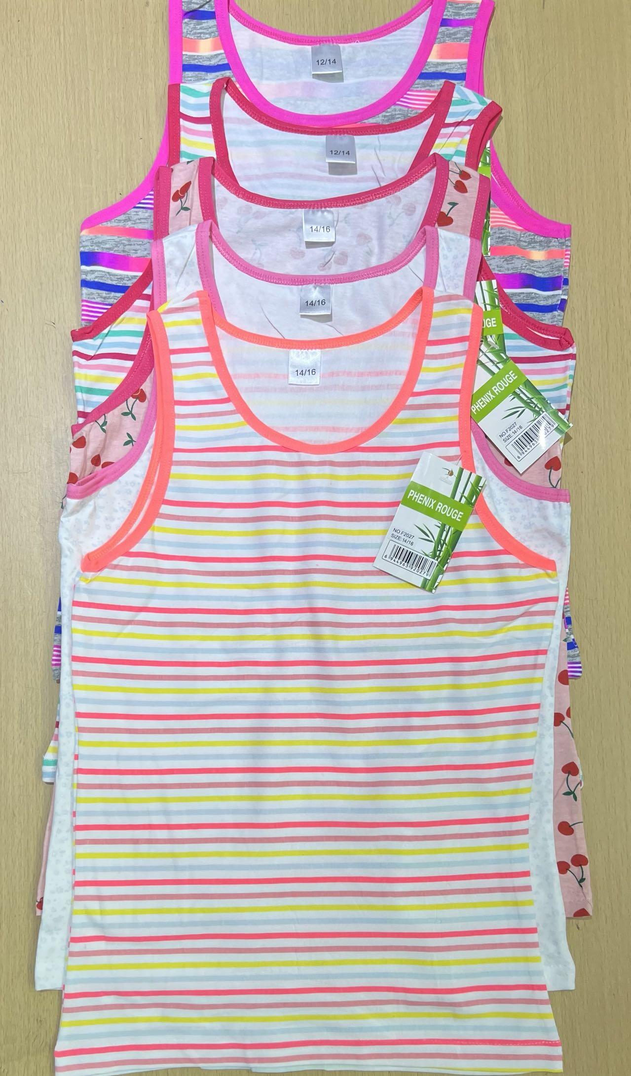 Wholesaler PHENIX ROUGE - GIRLS' COTTON TANK TOPS
