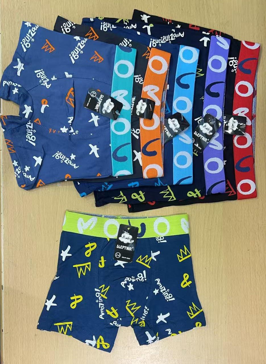 Grossiste PHENIX ROUGE - BOXERS GARÇON EN COTON