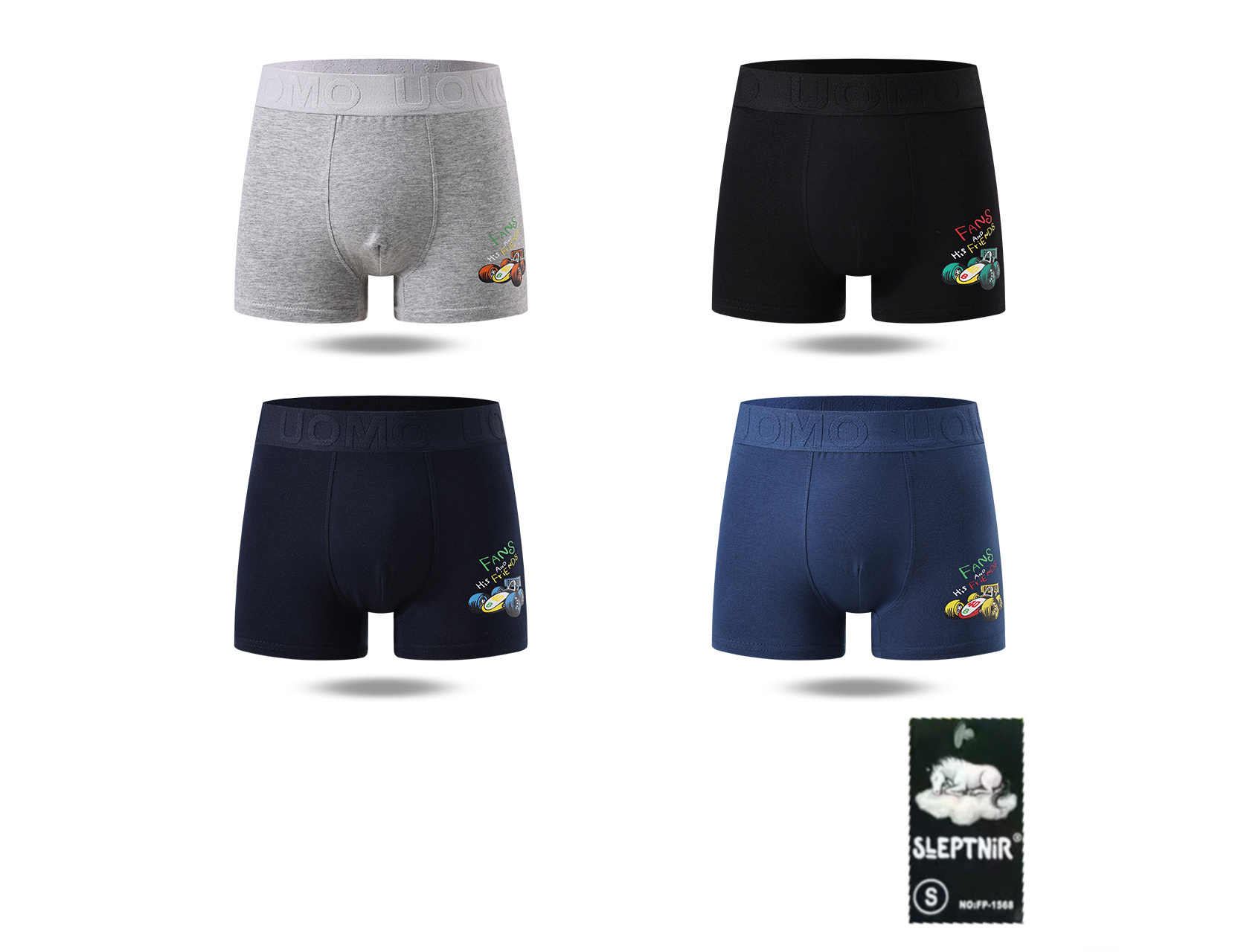 Wholesaler PHENIX ROUGE - BOY’S COTTON BOXERS