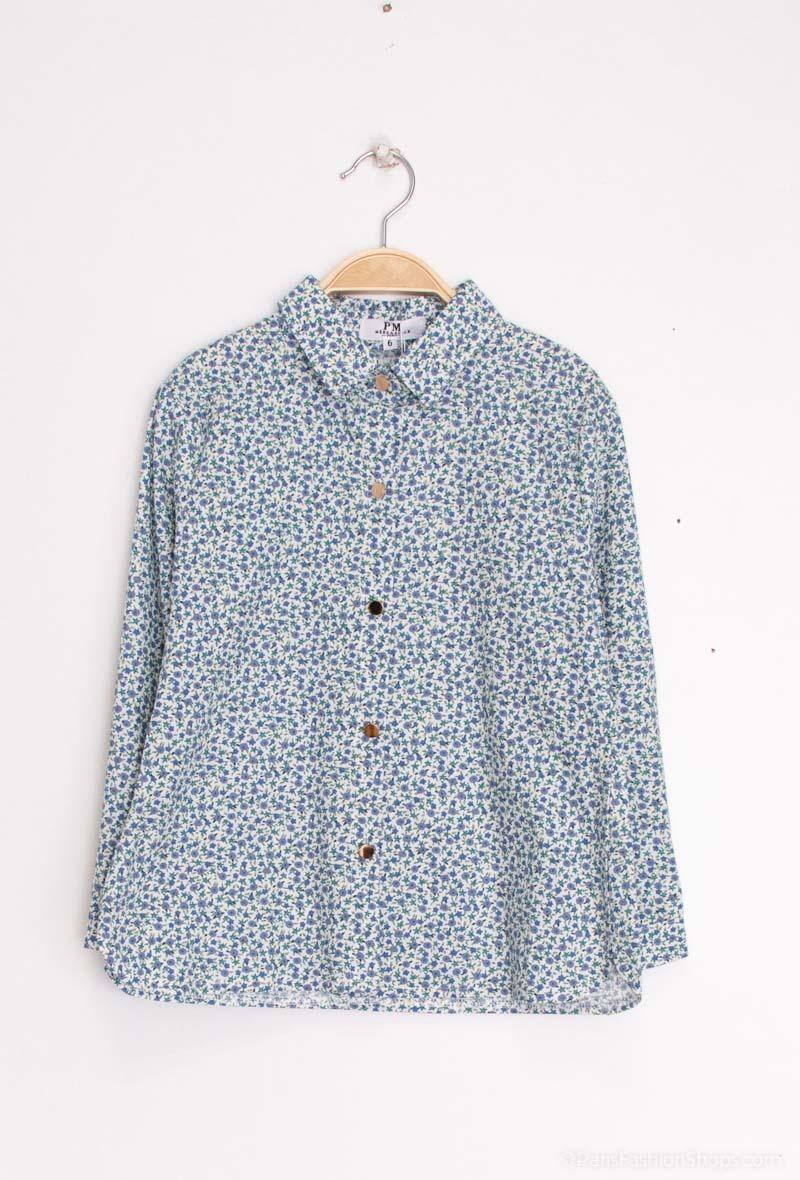 Wholesaler PM Mère & Fille - Floral print cotton shirt