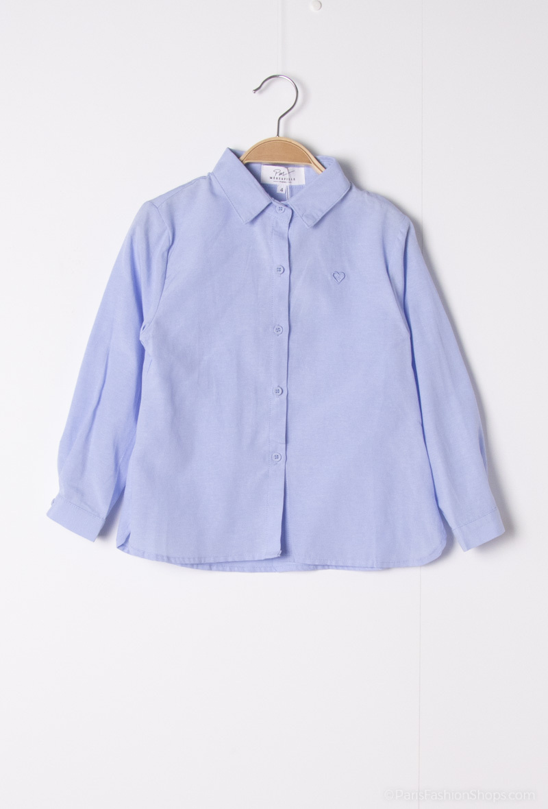 Grossista PM Mère & Fille - Camicia unita con ricamo a cuore