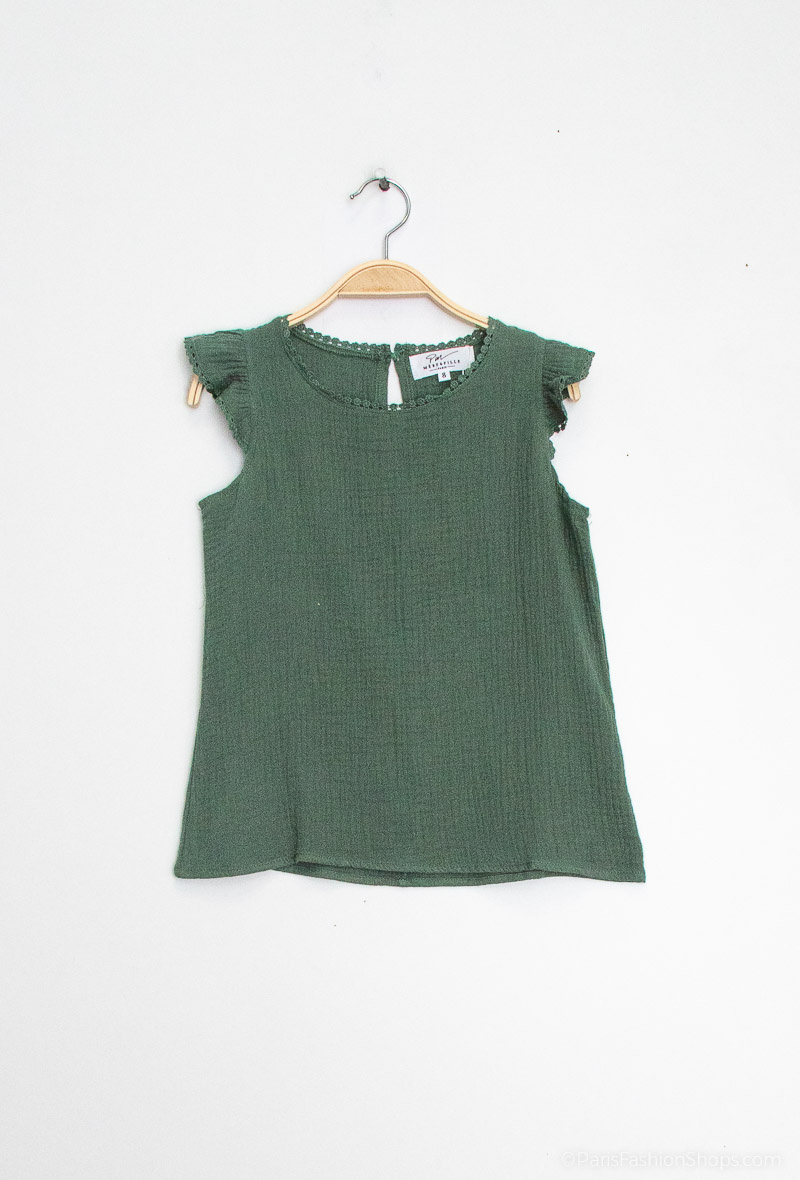 Wholesaler PM Mère & Fille - Textured cotton blouse