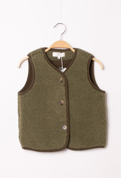 Grossiste PM Mère & Fille - Gilet sherpa sans manche Grossiste PM Mère & Fille - Gilet sherpa sans manche