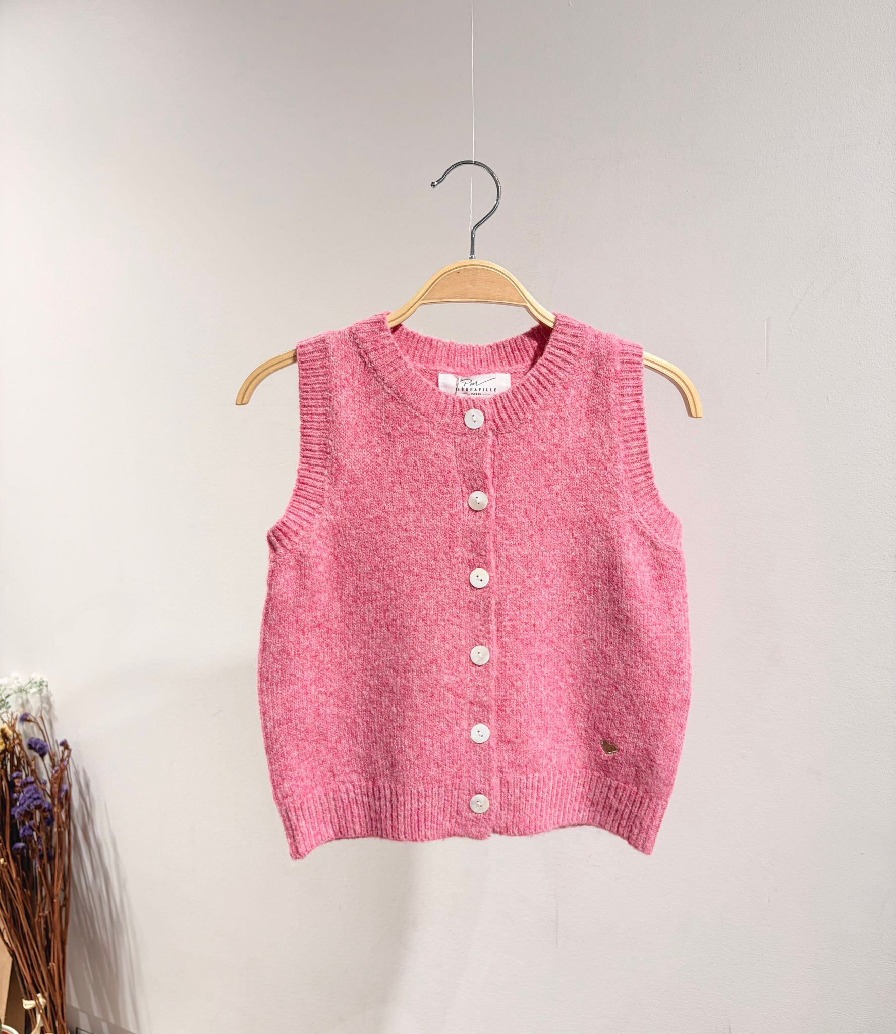 Grossiste PM Mère & Fille - Gilet sans manche en maille