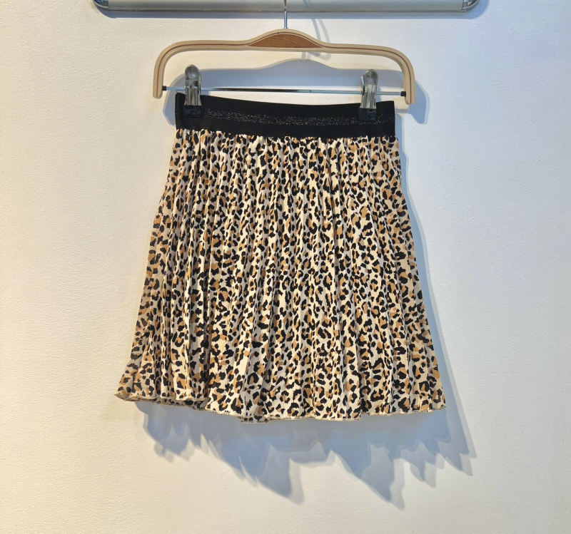 Wholesaler PM Mère & Fille - Leopard-print pleated skirt