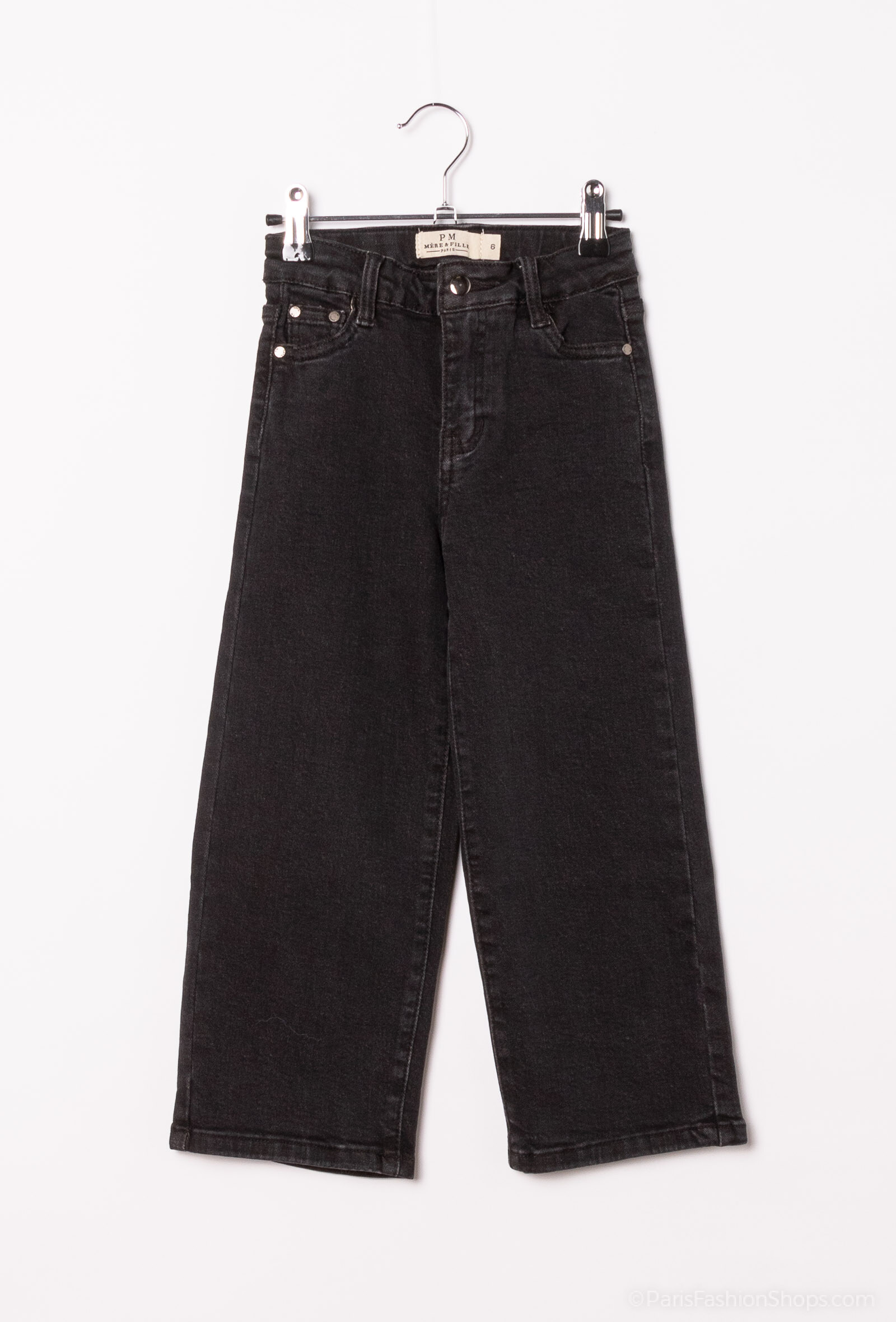 Grossiste PM Mère & Fille - Pantalon large noir
