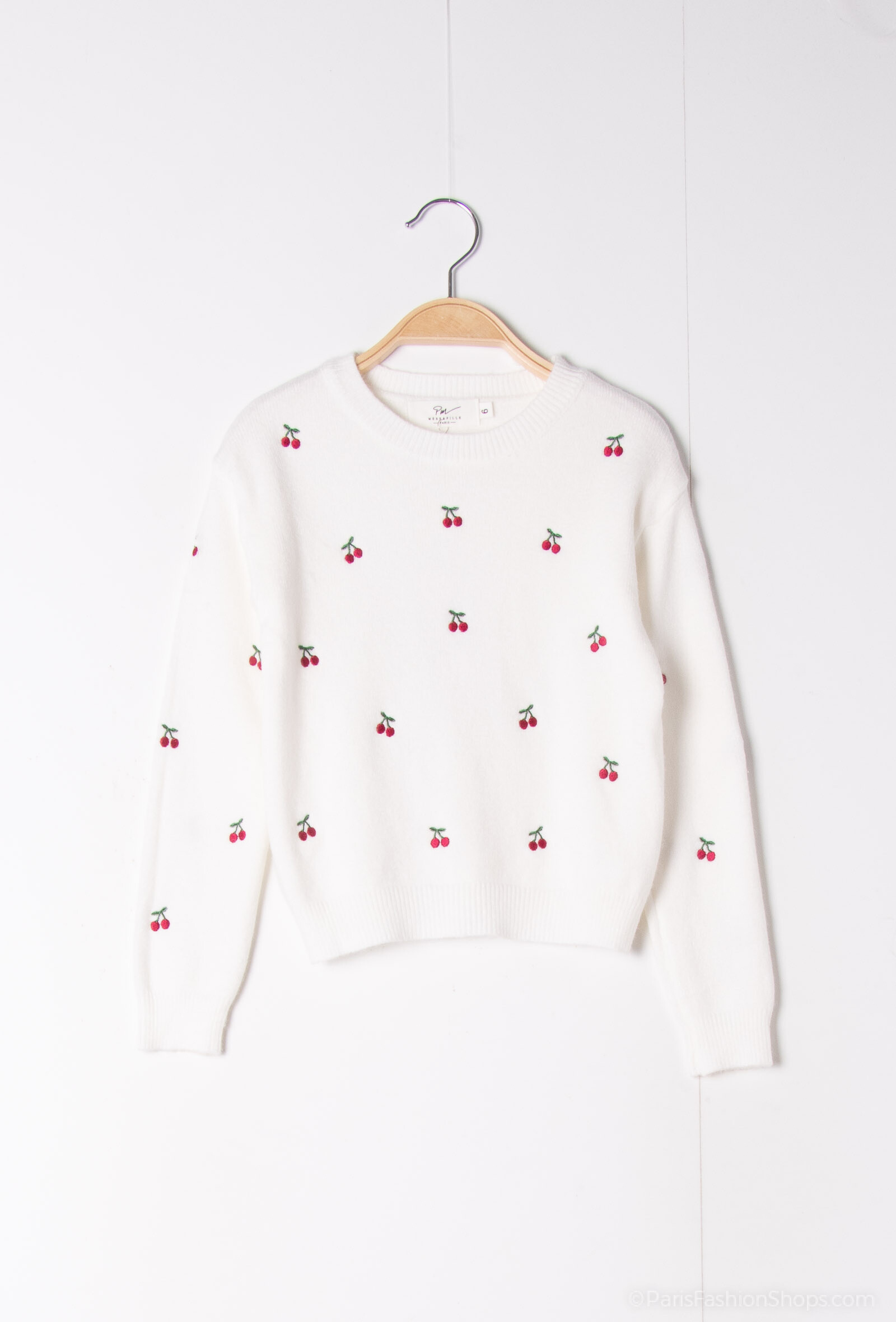 Großhändler PM Mère & Fille - Gestrickter Pullover mit Stickerei