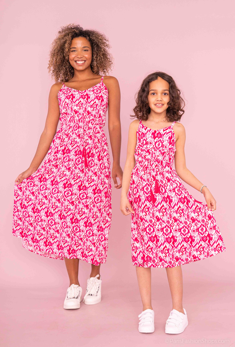 Wholesaler PM Mère & Fille - Dress with flower print