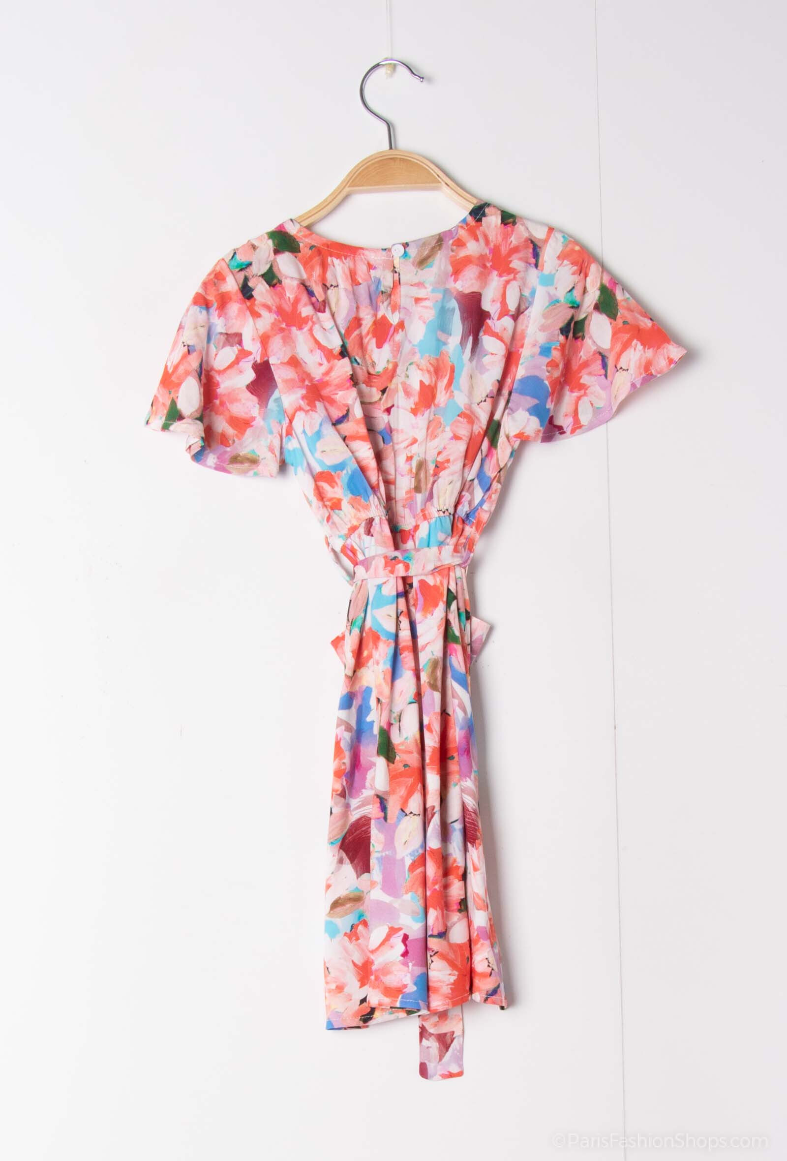 Vestido con flores estampación - Rosado - 2 - formato grande