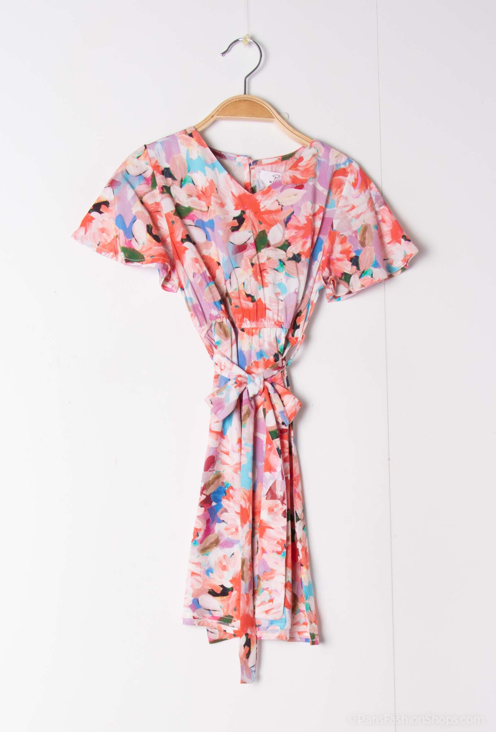Großhändler PM Mère & Fille - Kleid mit Blumendruck
