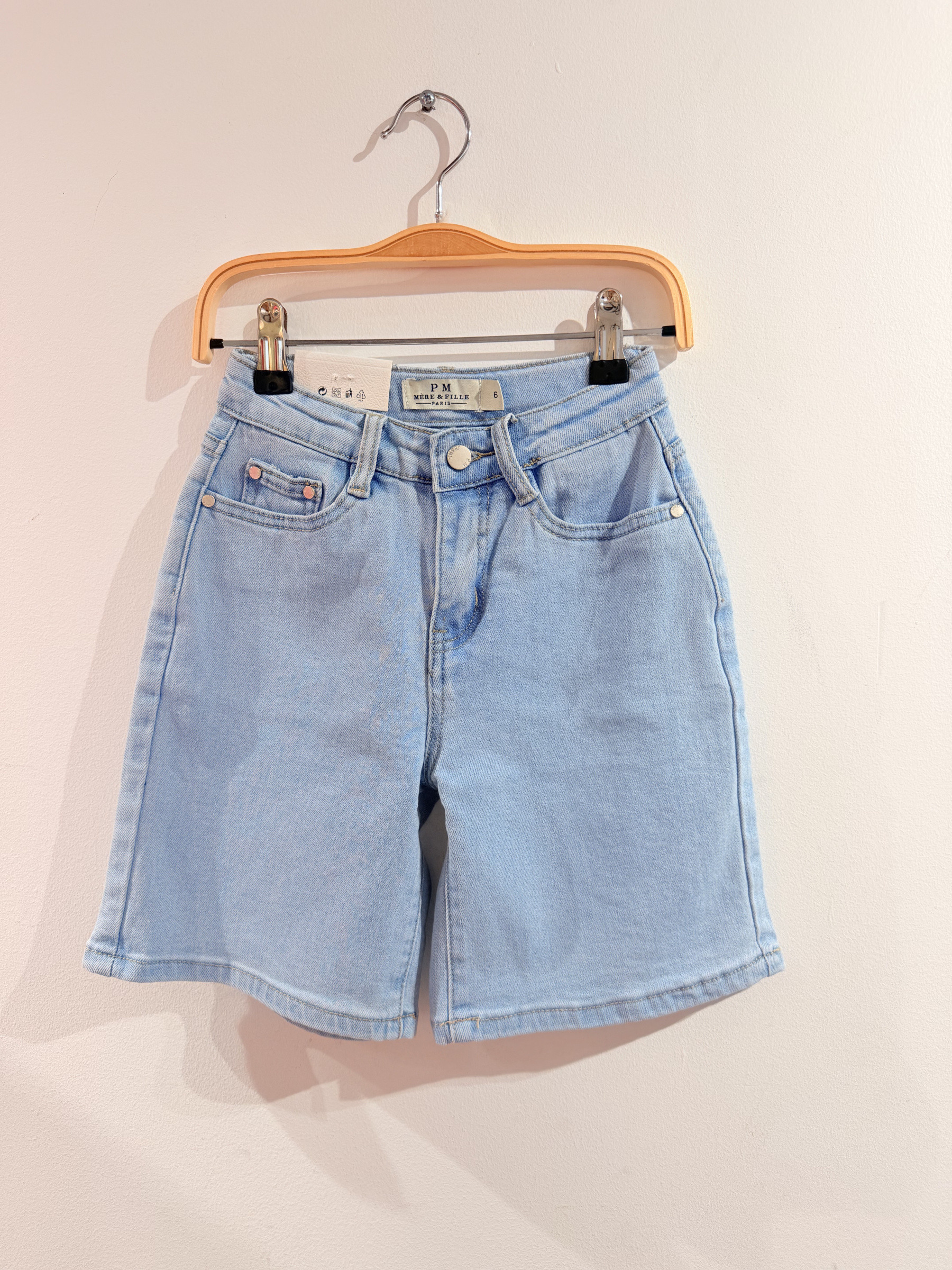 Wholesaler PM Mère & Fille - DENIM BERMUDA SHORTS