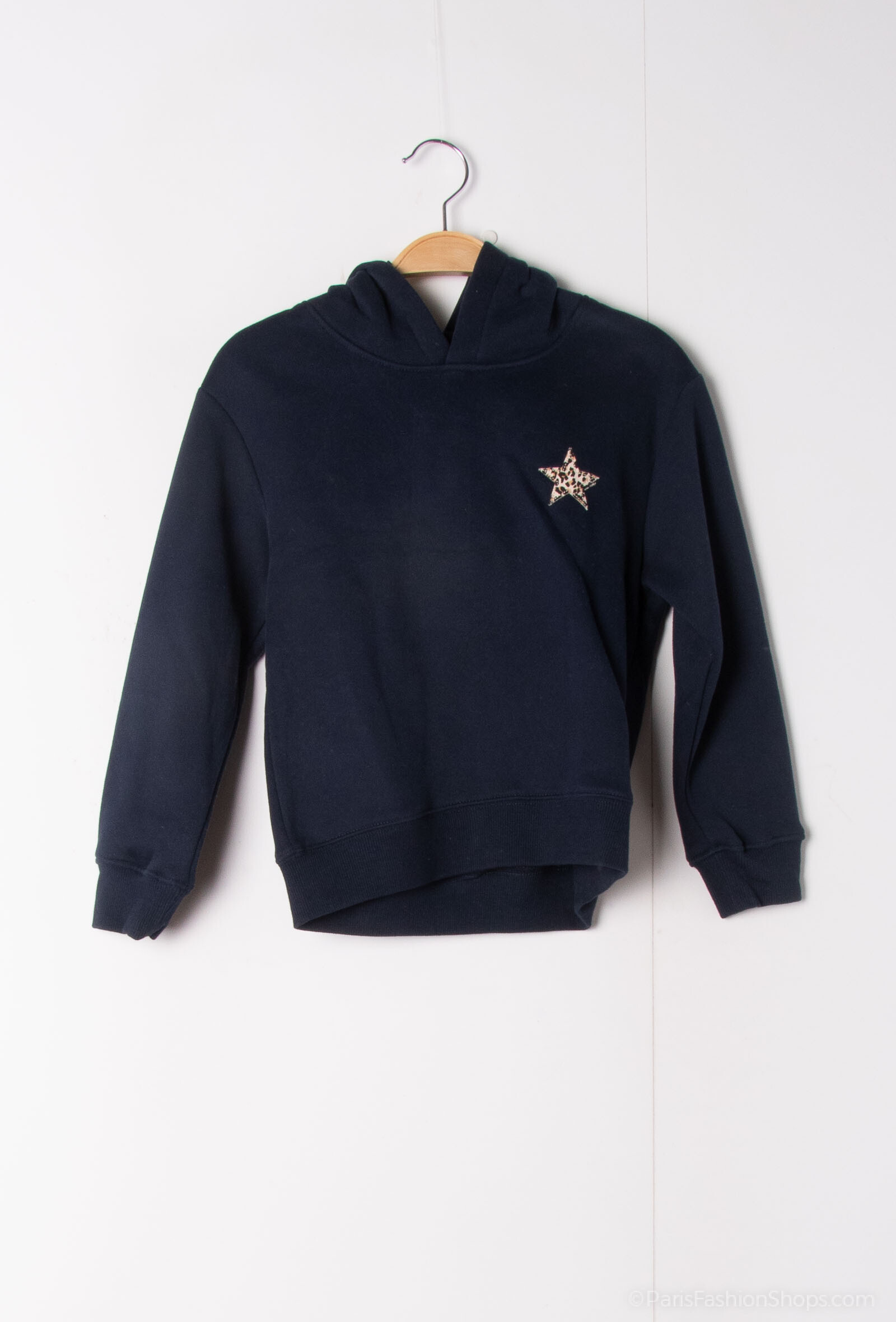 Grossista PM Mère & Fille - Felpa con cappuccio con stampa cuore leopardato