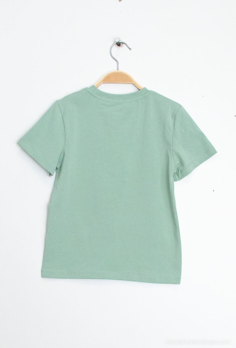 T-shirt con ricamo "come madre, come figlia" - Verde Acqua - 2 - formato grande
