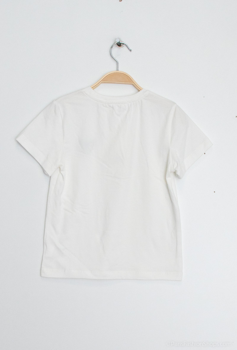 T-Shirt mit Herzstickerei - Blau - 2 - Großformat